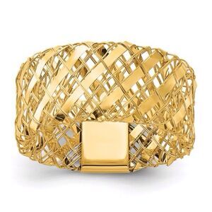 14k Gold Woven Stretch Ring by Leslie’s Jewelry